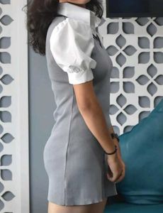 Gray Mini Dress 🌷