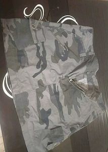 Army Print Mini Skirt
