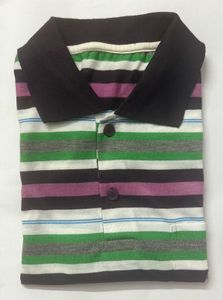 Vintage Striped Polo Shirt