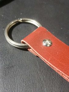Nameplate Keychain|Leather Keyring