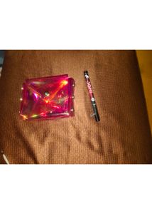 Swiss Beauty Holographic Pouch And Eyeliner Free