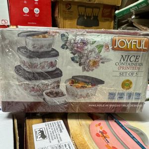 Joyful 5 Pcs Container Set