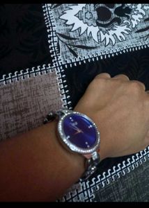 Rare Blue Watch With Diamonds