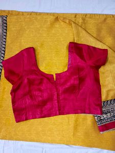 Designer Mustard Saree