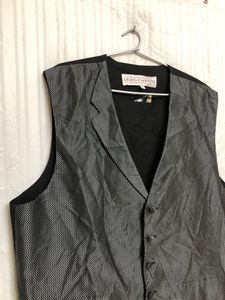Oleg Cassini Black Waistcoat
