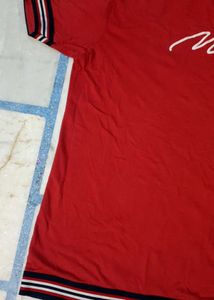Red &#39;Man&#39; Graphic Tee
