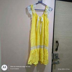 🇮🇳Never Worn Nighty !! Cuddly yellow