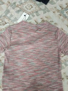 Striped V-Neck T-Shirt