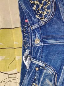 Japanese Brand Osaka Big Train Embroidered Denim