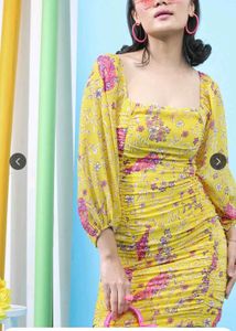 Floral Print Bodycon Mini Dress