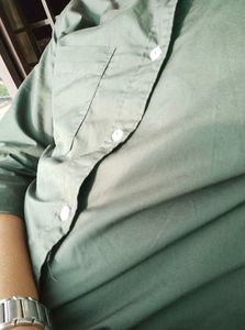 Olive Green Formal Shirt For Men