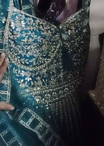 Wedding Gown Pant with Dupatta Beautiful Colour