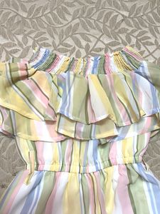 Striped Ruffle Jumpsuit