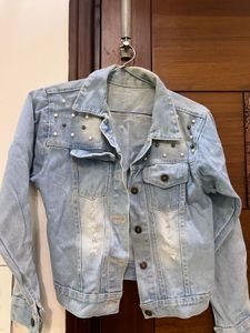 Denim Jacket with Studs