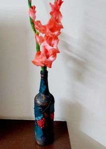 Hand Painted Decorative Bottle Vase