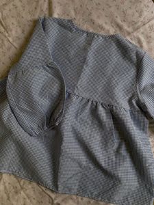 Porcelain Gingham Top