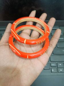 Beautiful Wooden Bangles Pair