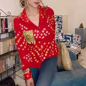 Red bandhani shirt