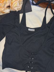 LITTLEBOX Black Crop Top for the hawt baddies