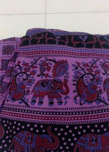 Elephant Print Ethnic Wrap Around Skirt