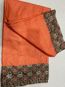 Silk Saree with Traditional Border
