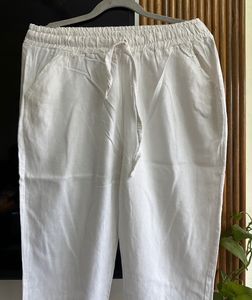 White Lenin Pant