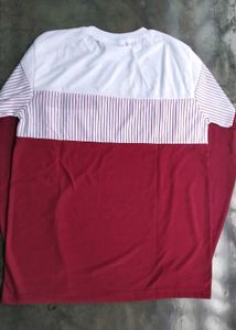 Brand New White Maroon Men&#39;s T-shirt