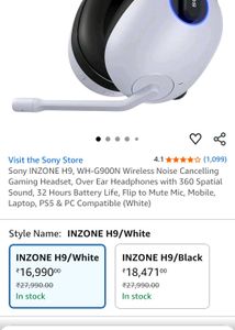 SONY INZONE H9 WH-G900N | Perfectly working | Orig