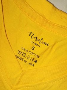 Yellow &#39;Gentle Spirit&#39; Feather Tee