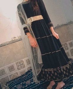 Elegant Black Ethnic Dress