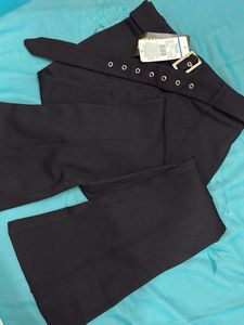Belted Black Pants