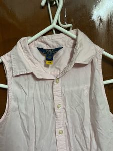 Pink Sleeveless Frock For Girl