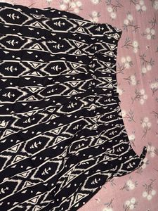 Patterned Wide Leg Pants