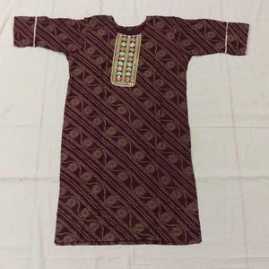 Bandhani Kurti With Different Colour