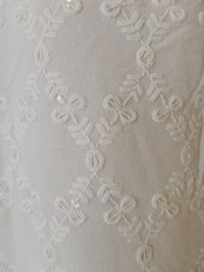 White Tikri Embroidery Kurti