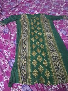 Green Printed Kurti