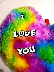 Happiness Rainbow Heart Soft Toy playing 20cm Love