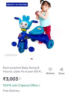 🥳Tricycle (Kids Rider) Bicycle