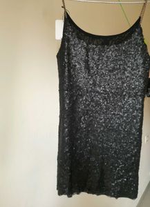 New Party Wear Sequin Top (Black)