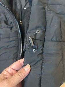 Black Puffer Jacket with Hood