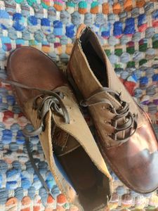 Clarks Brown Leather Casual Shoes factory rejected