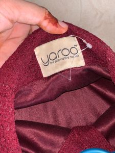 Maroon Textured Co-Ord Set | Elegant &amp; Comfortable