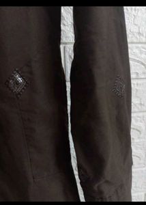 Coffe Brown Worked Kurta Pajama