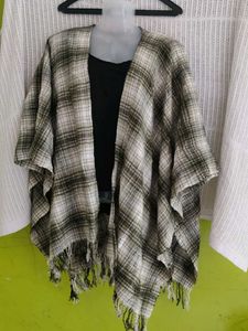 Checkered Kimono Cover-Up