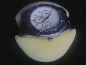 Stylish Silver-Tone Chronograph Watch