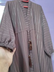 Jersey Abaya Striped