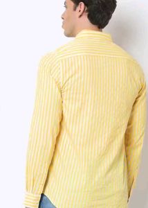 Striped Yellow Casual Shirt