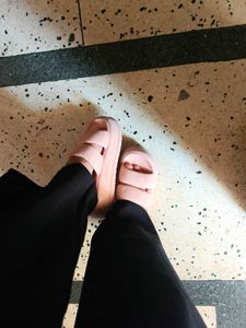 Trendy Light Pink Sandals – Size 38 (Indian)