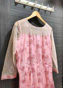 Beautiful pink floor length evening gown