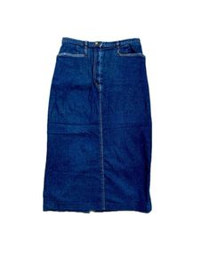 Y2k Denim Midi Skirt